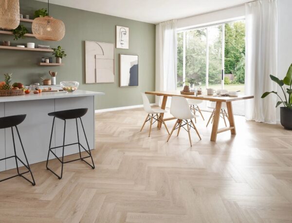 Plain Oak Beige | LVT Balıksırtı - Görsel 3
