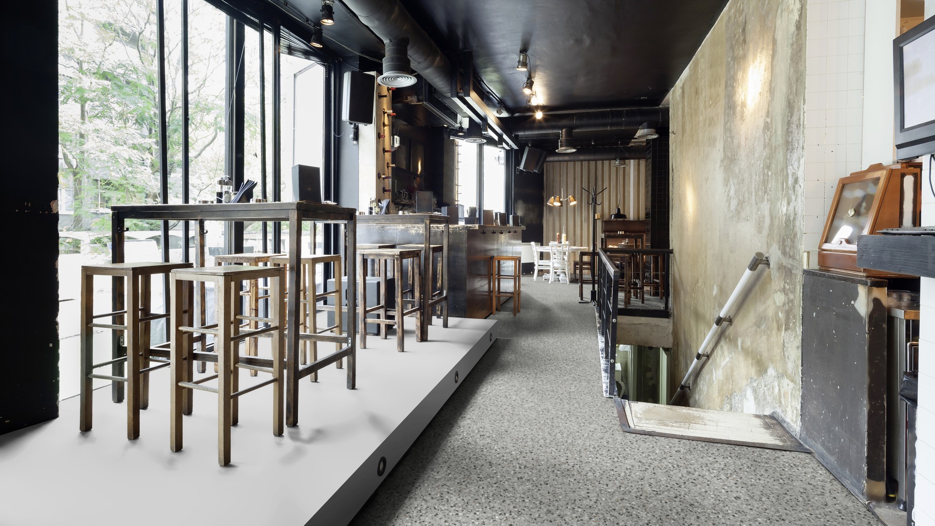 Venice Terrazzo Grey - wineo 1500 - Görsel 4