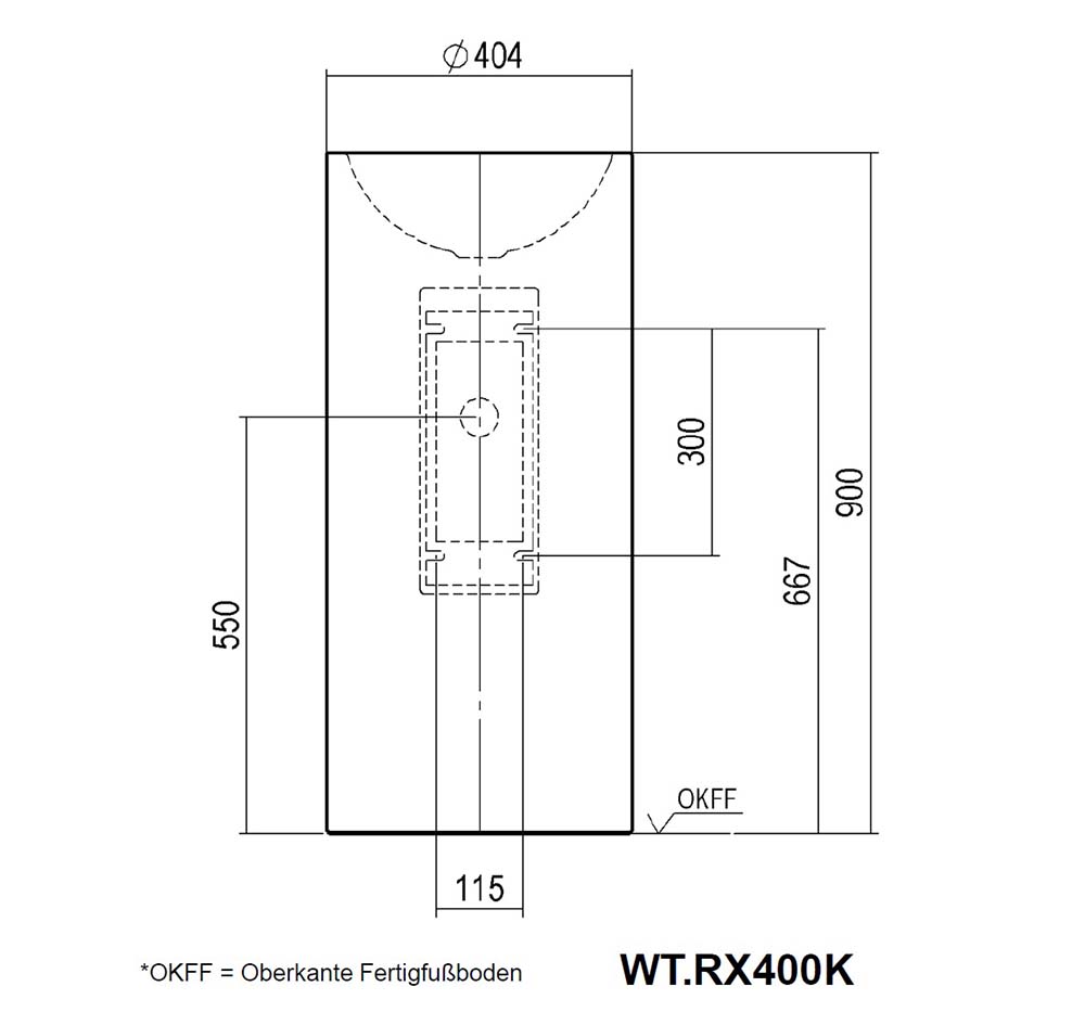 WT.RX400K ALAPE lavabo - Görsel 5