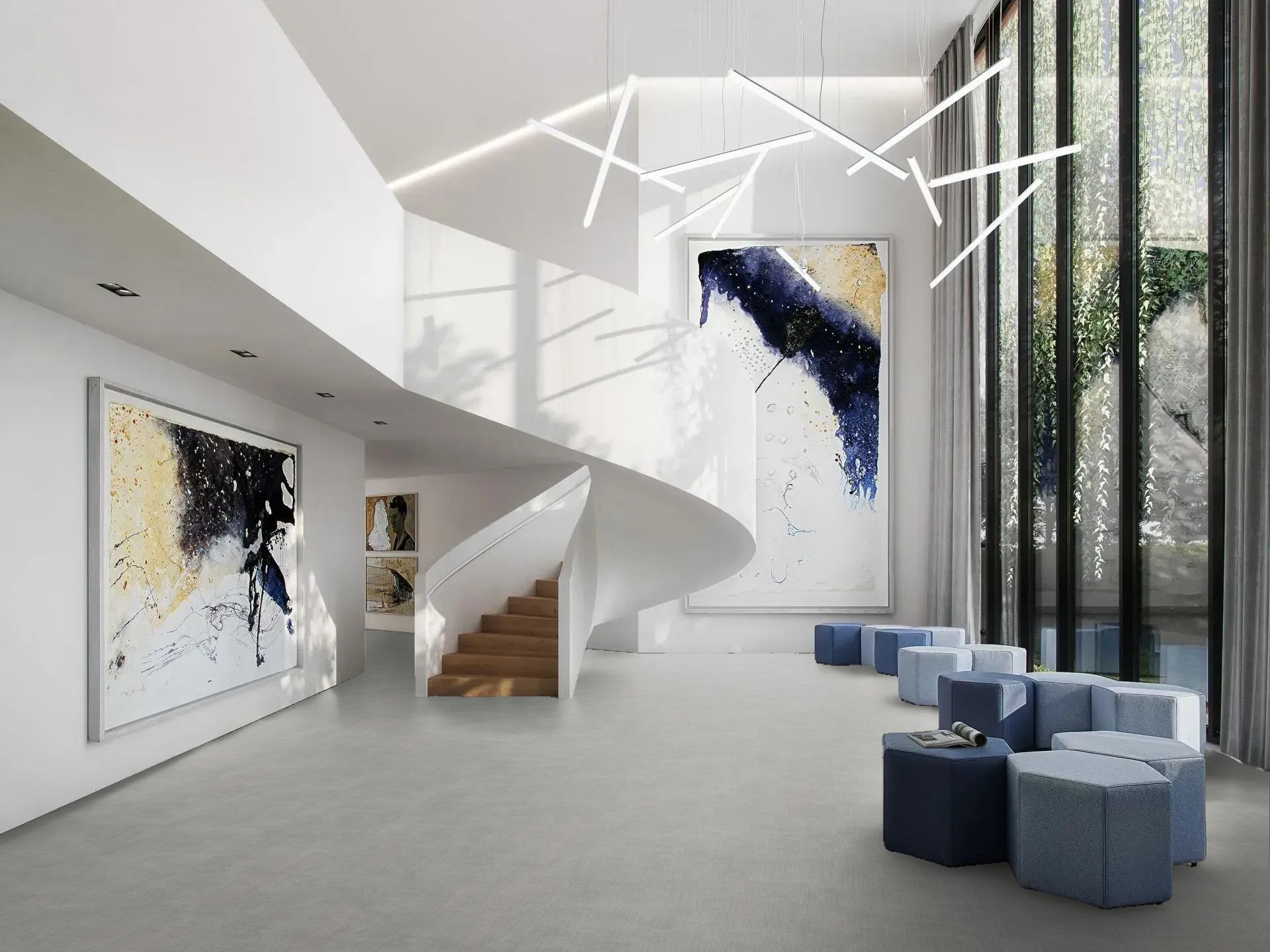 Fractal Grey - wineo 1500 graphic - Görsel 2