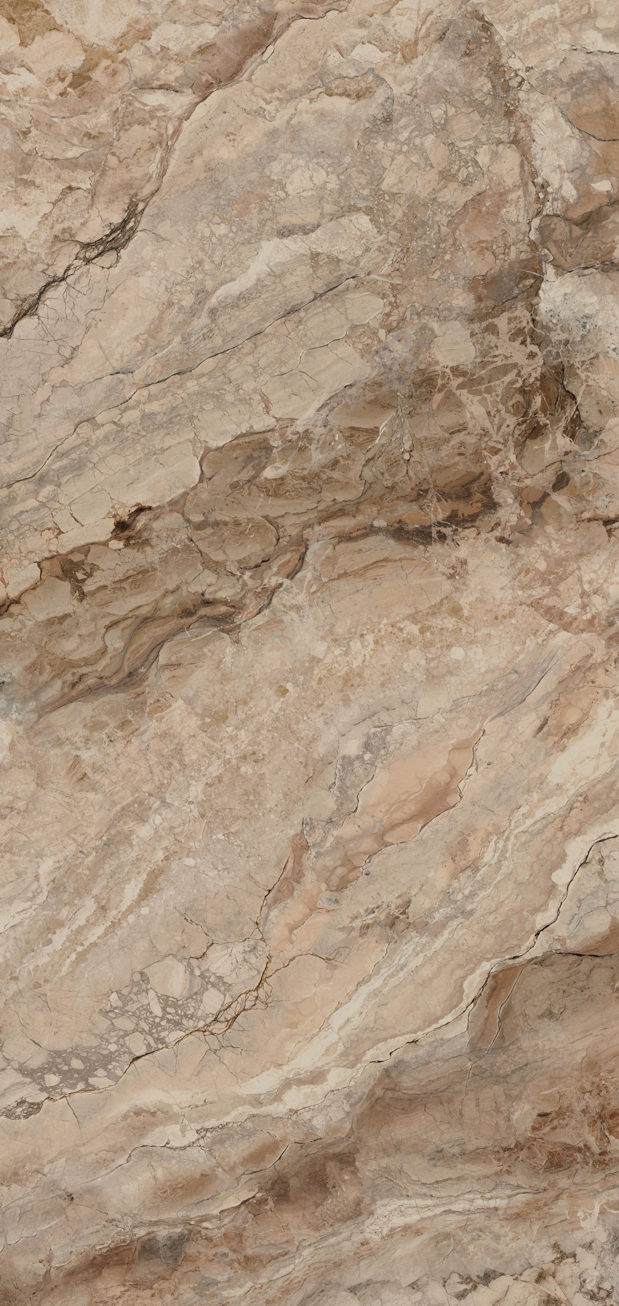 Ankara Bronce parlak Coverlam 5.6mm Porselen Plaka 120x278 - Görsel 2