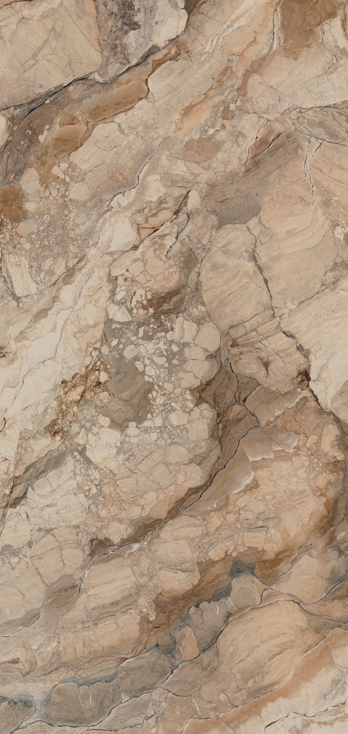 Ankara Bronce parlak Coverlam 5.6mm Porselen Plaka 120x278 - Görsel 3