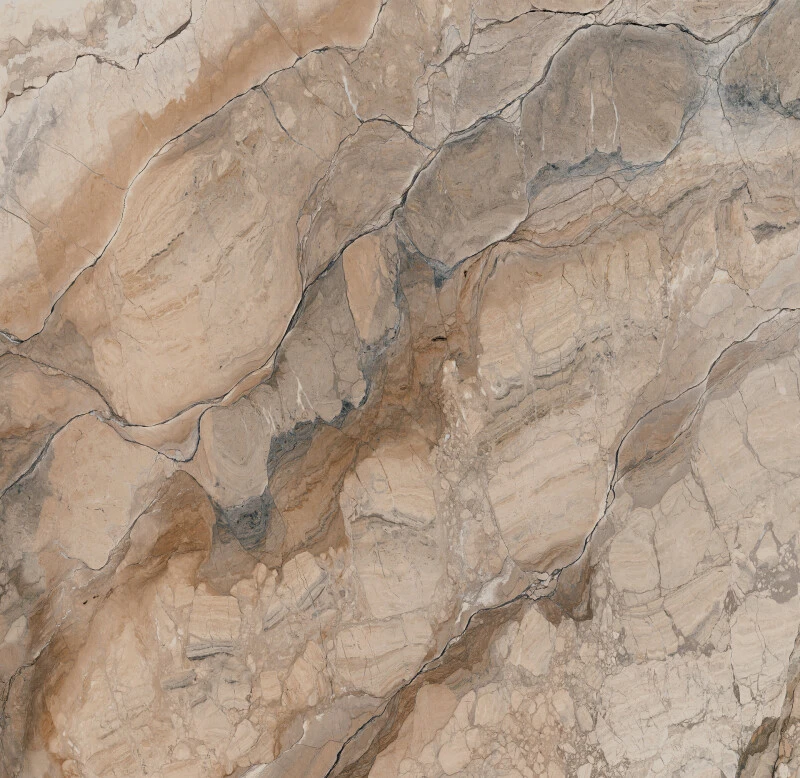 Ankara Bronce parlak Coverlam 5.6mm Porselen Plaka 120x120 - Görsel 2