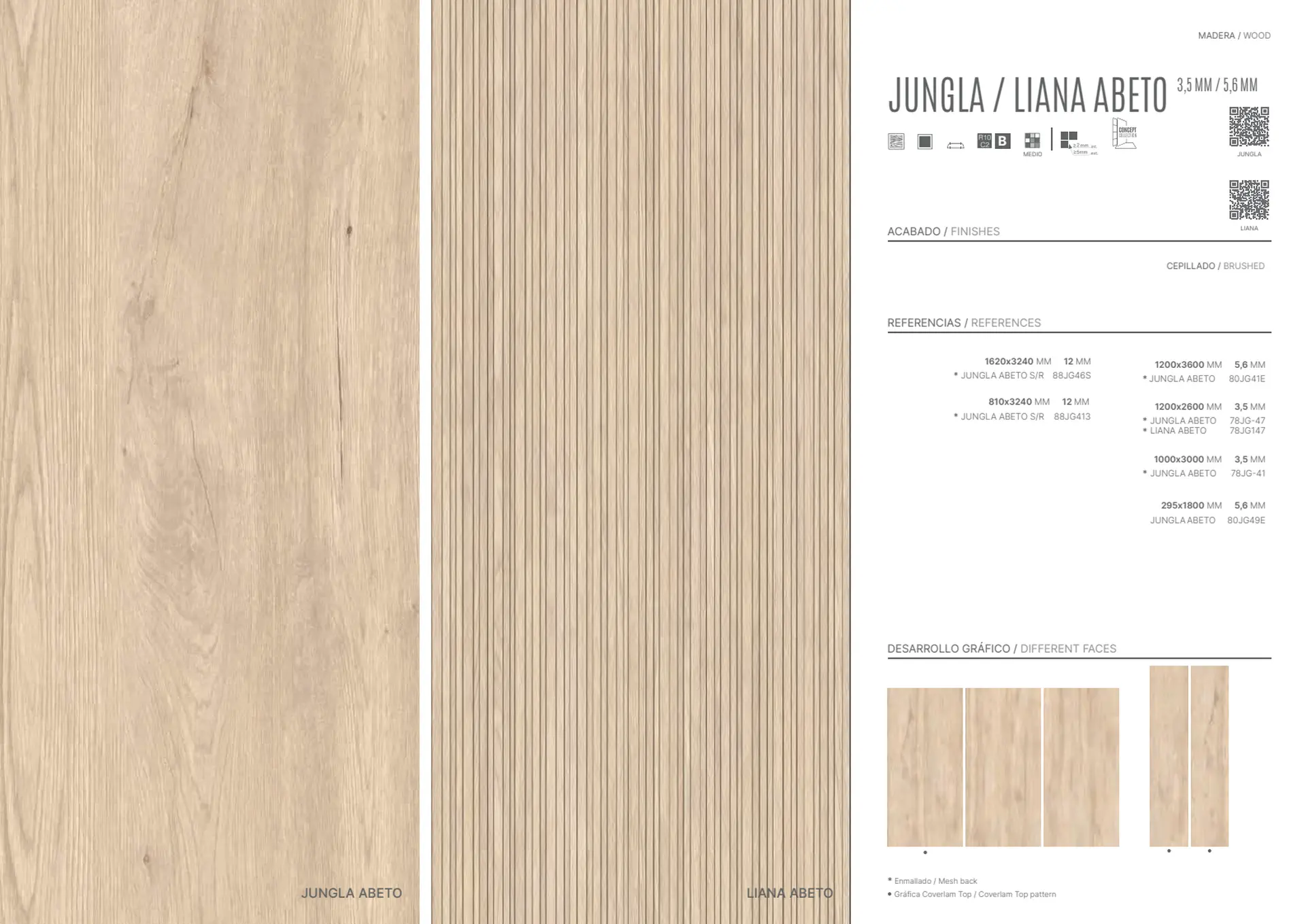 Jungla Abeto Coverlam 5.6mm Porselen Plaka 29.5x180 - Görsel 3