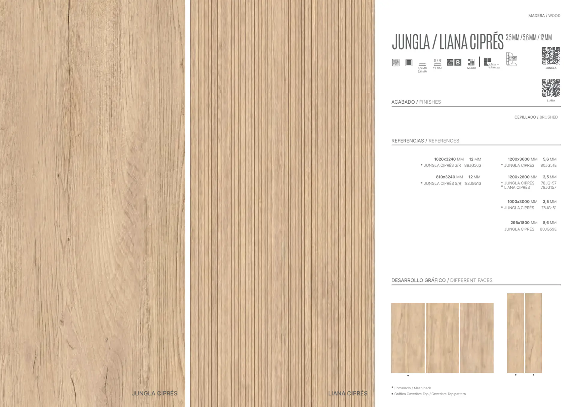 Jungla Cipres Coverlam 3.5mm Porselen Plaka 120x260 - Görsel 2