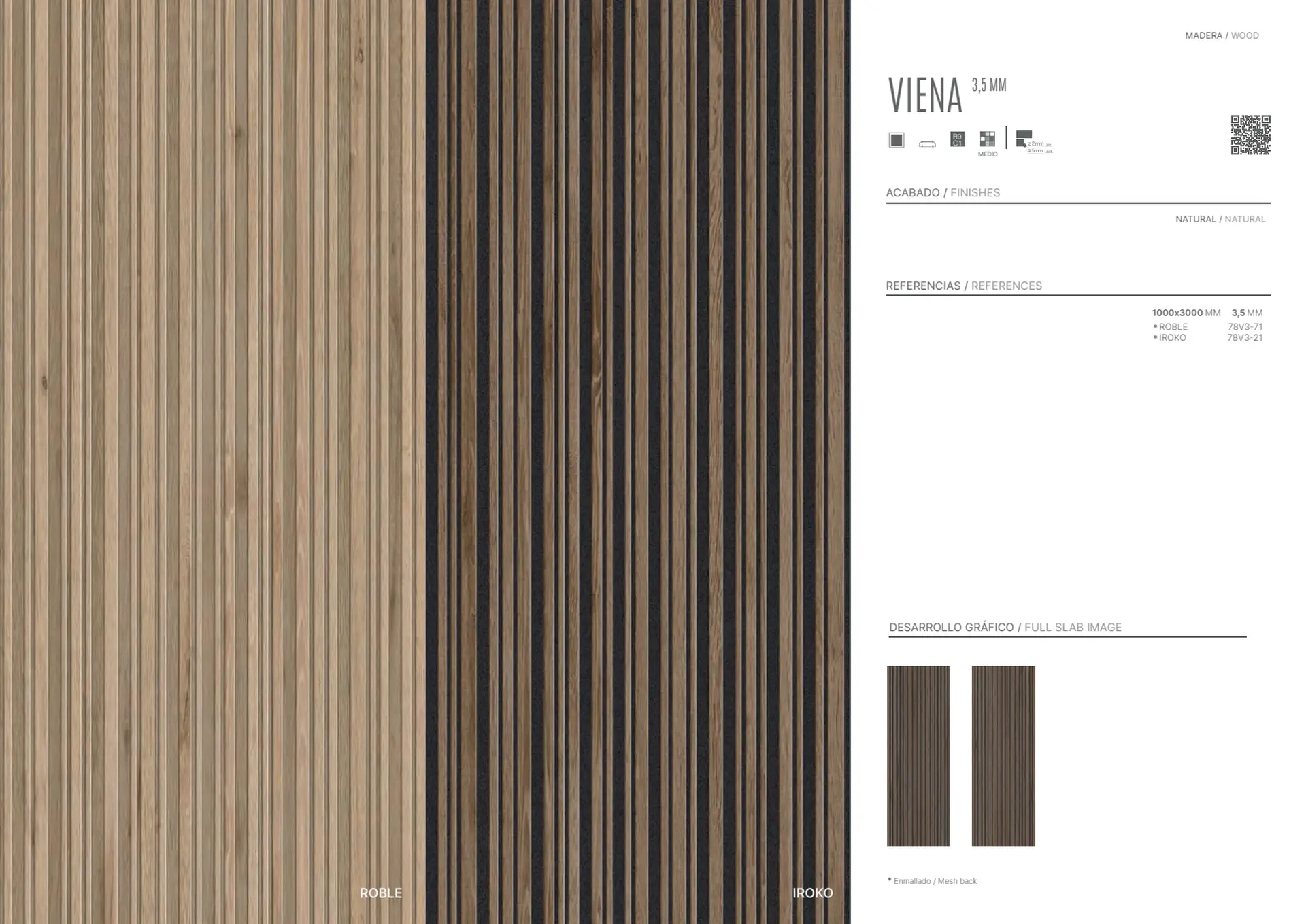 Viena Roble Coverlam 3.5mm Porselen Plaka 100x300 - Görsel 4