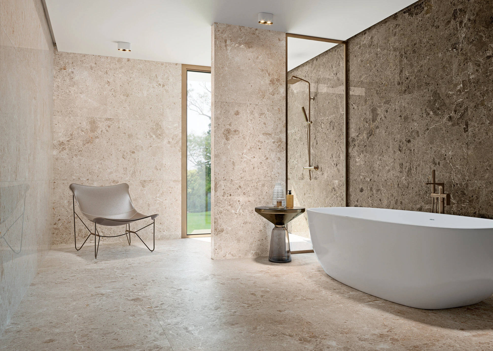 Artic Moka parlak Coverlam 5.6mm Porselen Plaka 120x260 - Görsel 4